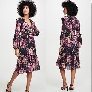 Amanda Uprichard Talulah Floral MIDI Dress